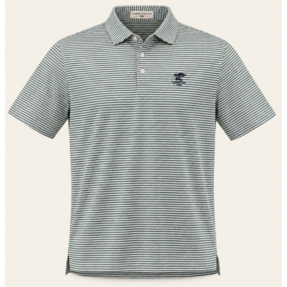 Holderness & Bourne x Cypress Point Club Polo Men's XL Green Stripe Golf RARE